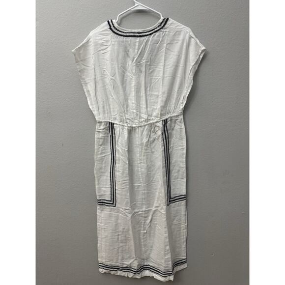 Rachel Zoe‎ Night Gown Sleep Loungewear Embroidered White 100% Cotton Size S - Picture 4 of 7